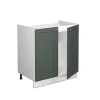 Vicco Meuble bas sous-évier Vert Or Campagne 80cm , PT Anthracite