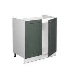 Vicco Meuble bas sous-évier Vert Or Campagne 80cm , PT Anthracite