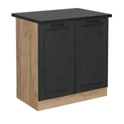 Vicco Meuble bas sous-évier Anthracite campagne 80cm , PT Anthracite