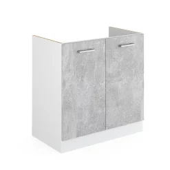 Vicco Meuble bas sous-évier Béton 80cm sans PT