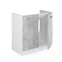 Vicco Meuble bas sous-évier Béton 80cm sans PT