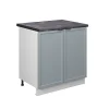 Vicco Meuble bas sous-évier Bleu clair-gris 80cm , PT Anthracite