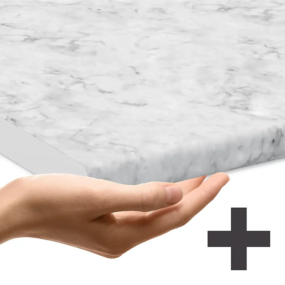 Vicco Meuble bas sous-évier Anthracite campagne 80cm PT Marbre