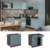 Vicco Meuble cuisine Bleu-gris 80cm sans PT
