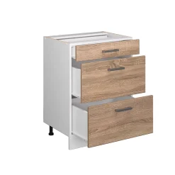Vicco Meuble cuisine Sonoma 60cm avec tiroirs, sans PT