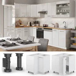 Vicco Meuble dangle Blanc Haute brillance 80.5cm sans PT