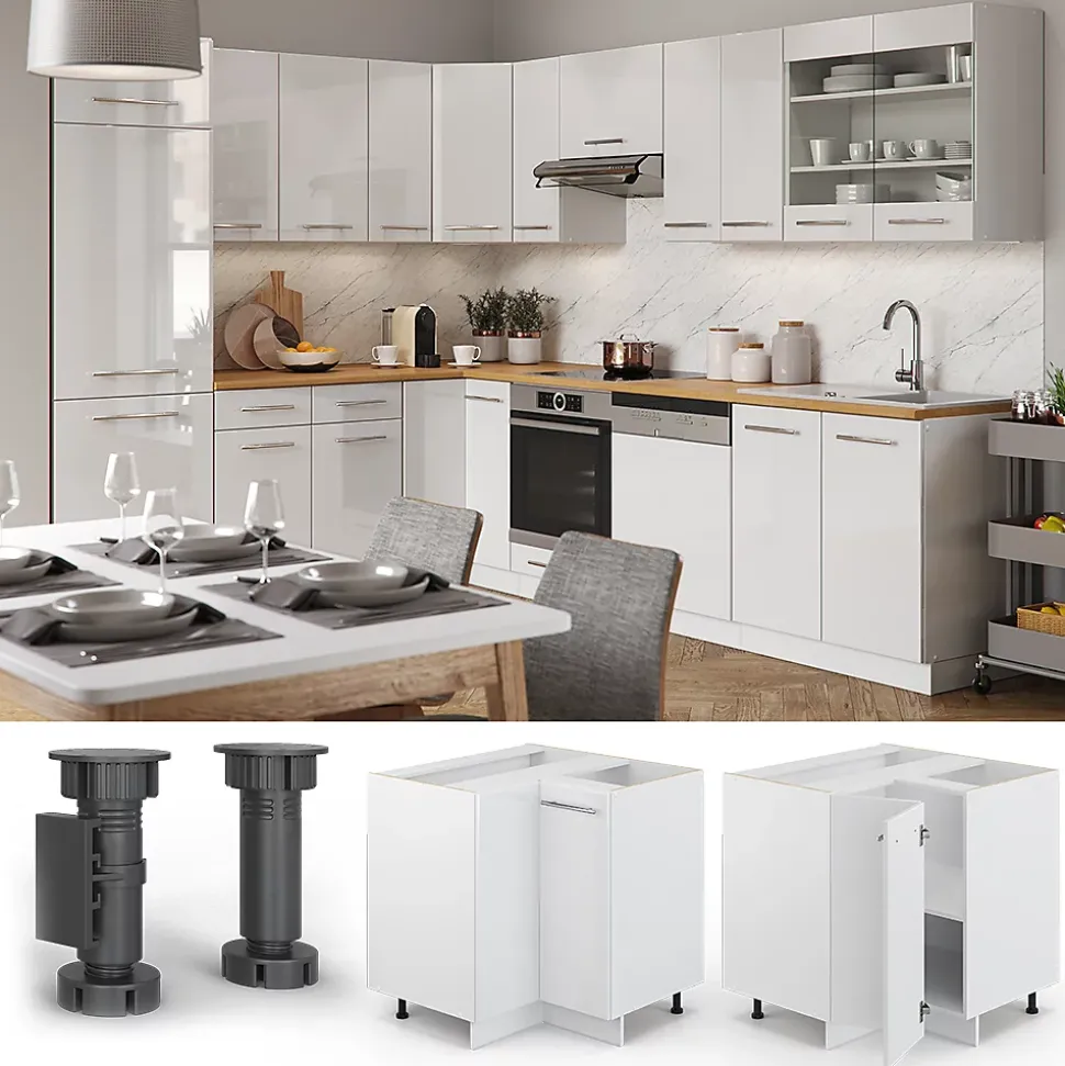 Vicco Meuble dangle Blanc Haute brillance 80.5cm sans PT