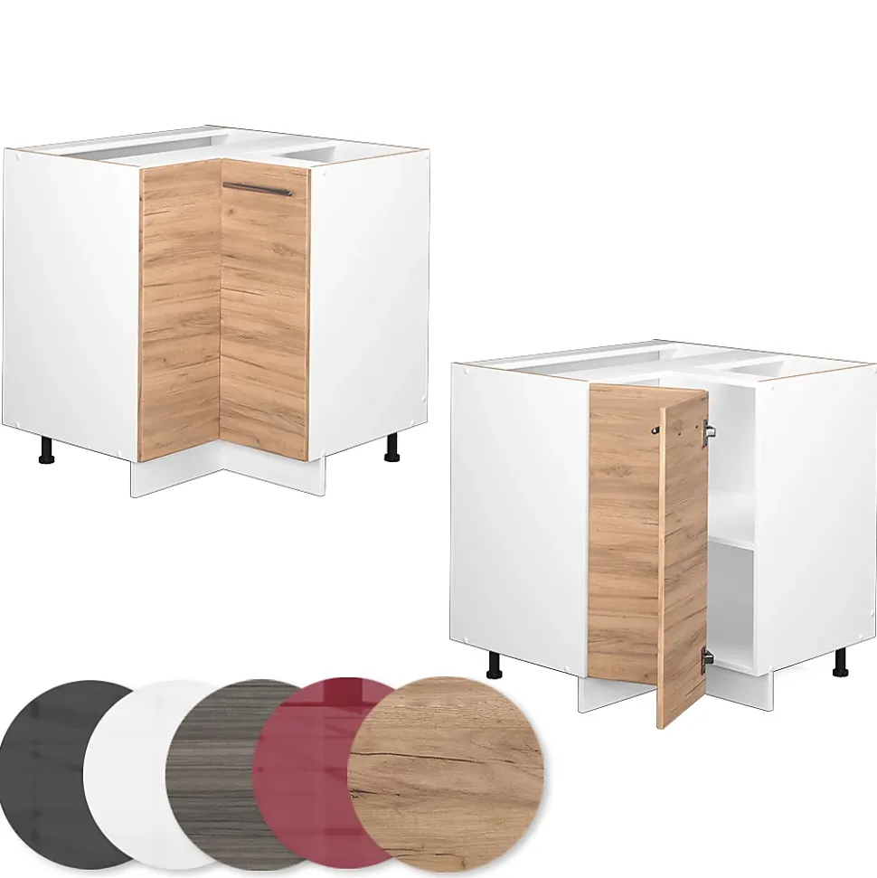 Vicco Meuble dangle Chêne de force doré 80.5cm sans PT