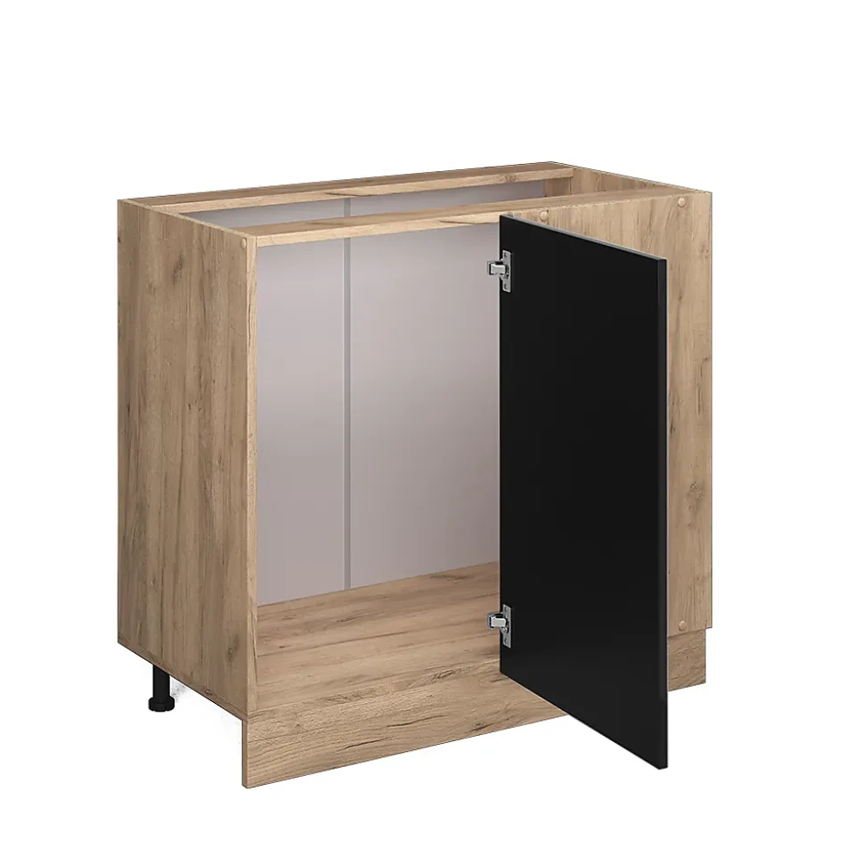 Vicco Meuble dangle Noir Haute brillance 86cm , PT Anthracite