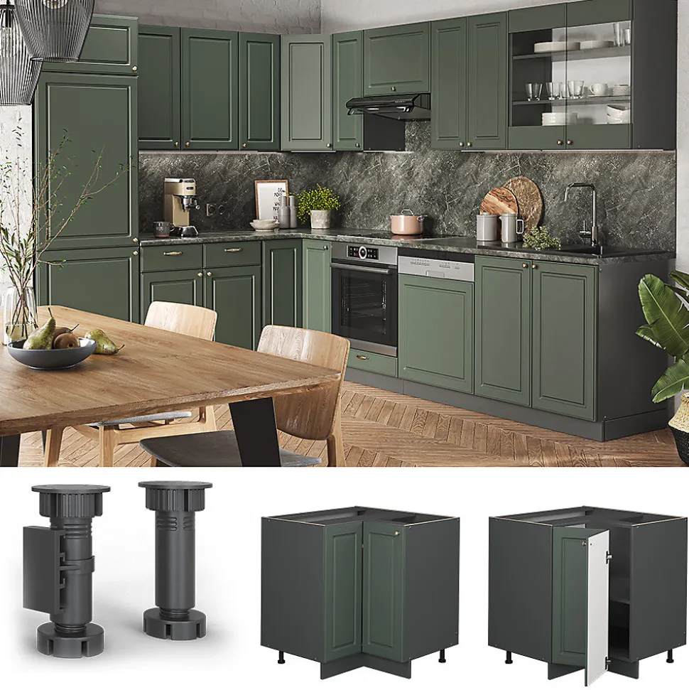 Vicco Meuble dangle Vert Or Campagne 80.5cm sans PT