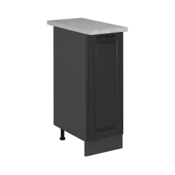 Vicco Meuble de cuisine Anthracite campagne 30cm PT Marbre