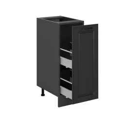 Vicco Meuble de cuisine Anthracite campagne 30cm PT Marbre