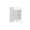Vicco Meuble de cuisine haut vitré Blanc Haute brillance 40cm