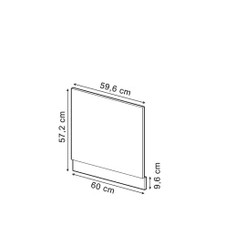 Vicco meuble de cuisine Rouge 60cm sans PT