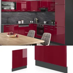 Vicco meuble de cuisine Rouge 60cm sans PT