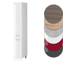 Vicco Meuble haute de cuisine Blanc Haute brillance 30cm