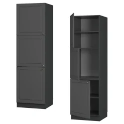 Vicco Meuble pour four Anthrazit-Gold Landhaus 60cm