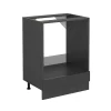 Vicco Meuble pour four Anthracite Haute brillance 60cm sans PT