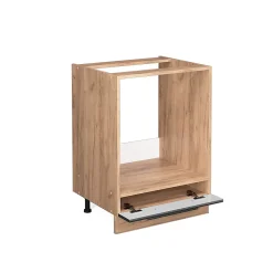 Vicco Meuble pour four Anthracite Haute brillance 60cm , PT Chêne