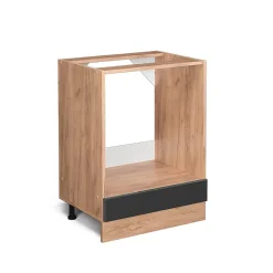 Vicco Meuble pour four Anthracite Haute brillance 60cm sans PT