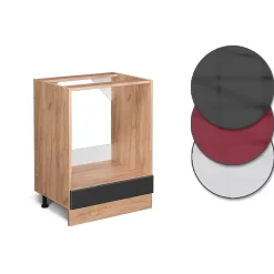 Vicco Meuble pour four Anthracite Haute brillance 60cm PT Marbre