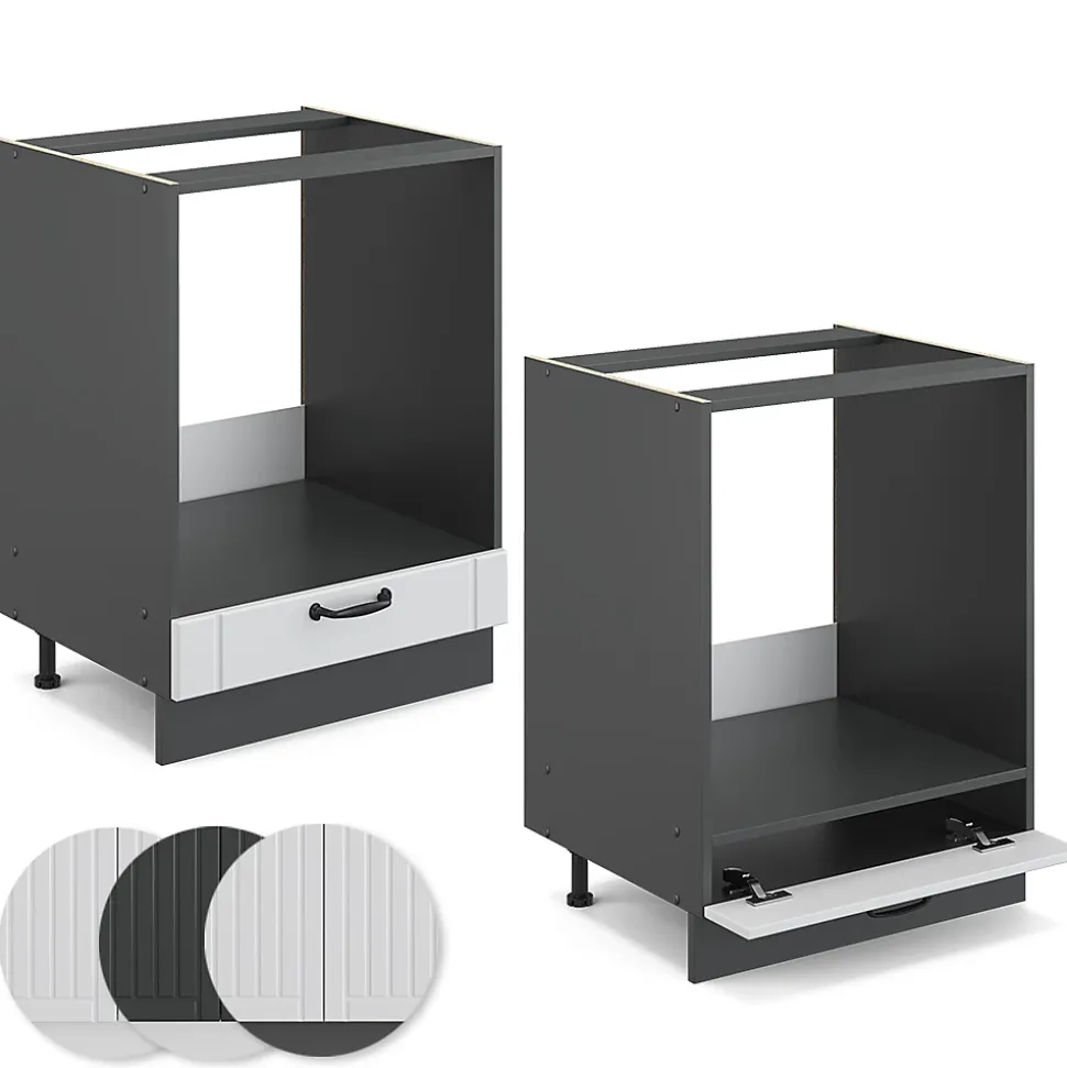 Vicco Meuble pour four Blanc campagne 60cm sans PT