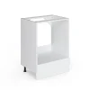 Vicco Meuble pour four Blanc Haute brillance 60cm , PT Anthracite