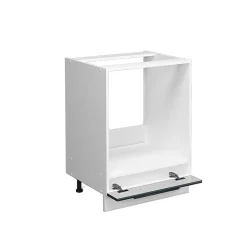 Vicco Meuble pour four Bleu foncé brillant 60cm sans PT