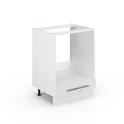Vicco Meuble pour four Blanc Haute brillance 60cm sans PT