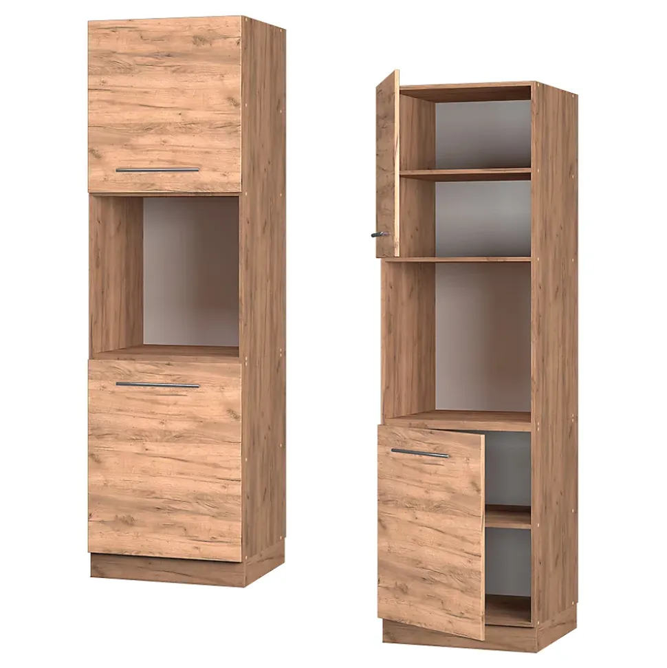 Vicco Meuble pour four Chêne de force doré 60cm ouvert