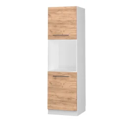 Vicco Meuble pour four Chêne de force doré 60cm avec étagères ouvertes