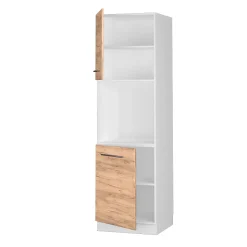 Vicco Meuble pour four Chêne de force doré 60cm avec étagères ouvertes