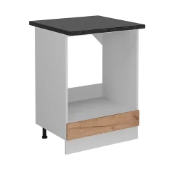 Vicco Meuble pour four Chêne de force doré 60cm PT Anthracite