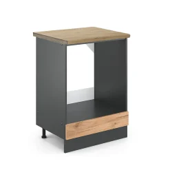 Vicco Meuble pour four Chêne de force doré 60cm , PT Chêne