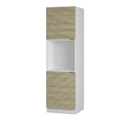 Vicco Meuble pour four Panneau en chêne 60cm avec étagères ouvertes