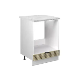 Vicco Meuble pour four Panneau en chêne 60cm , PT Marbre