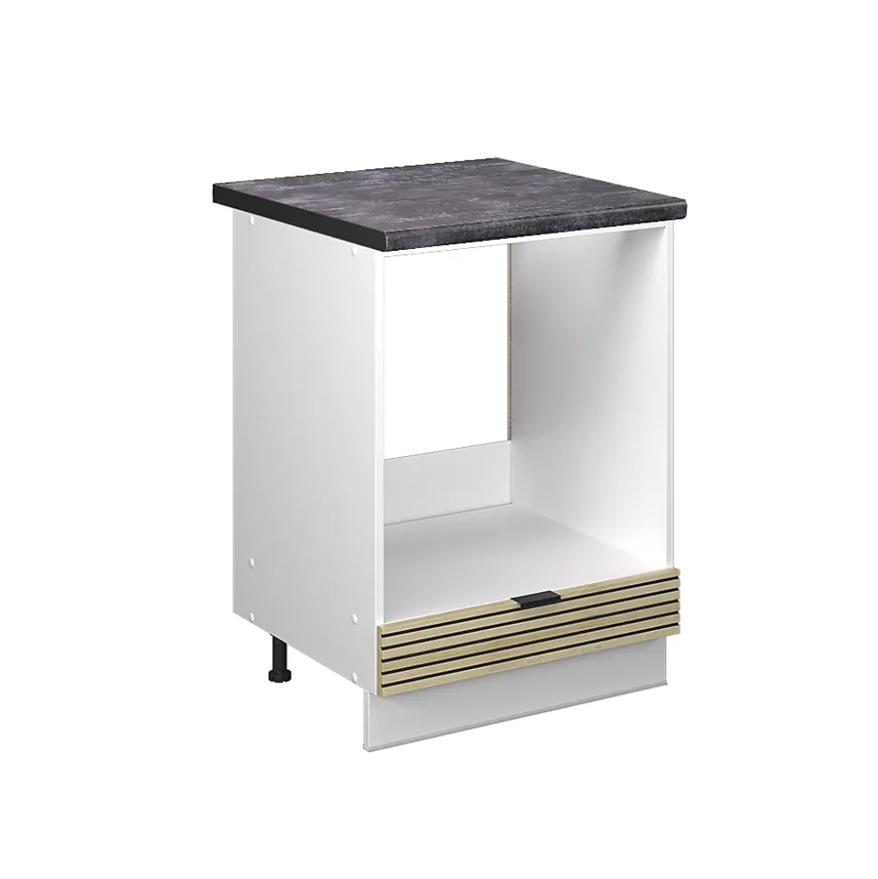 Vicco Meuble pour four Panneau en chêne 60cm , PT Anthracite