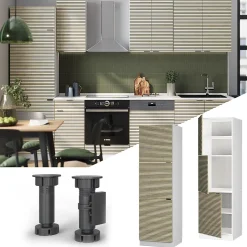 Vicco Meuble pour four Panneau en chêne 60cm