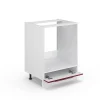 Vicco Meuble pour four Rouge bordeaux Haute brillance 60cm , PT Anthracite