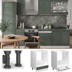 Vicco Meuble pour four Vert Or Campagne 60cm sans PT