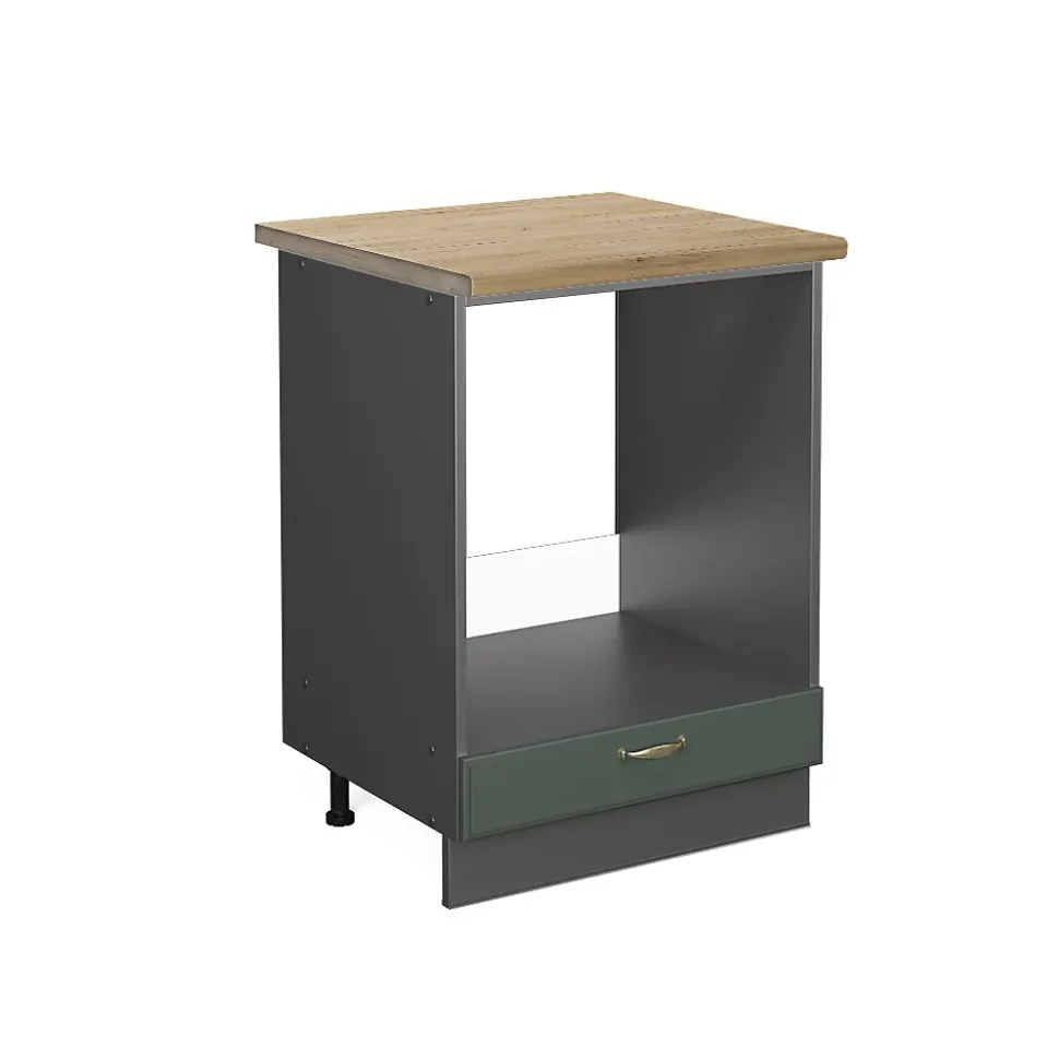 Vicco Meuble pour four Vert Or Campagne 60cm , PT Chêne