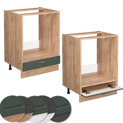 Vicco Meuble pour four Vert Or Campagne 60cm sans PT