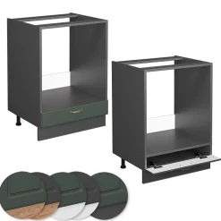 Vicco Meuble pour four Vert Or Campagne 60cm , PT Anthracite