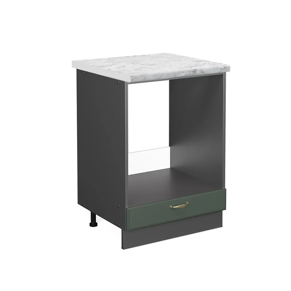 Vicco Meuble pour four Vert Or Campagne 60cm , PT Marbre