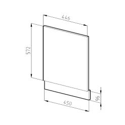 Vicco Meubles de cuisine Chêne de force doré 45cm sans PT