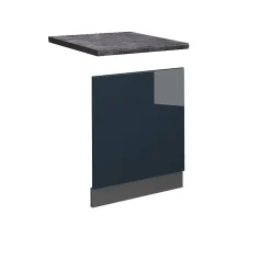 Vicco panneau de lave-vaisselle Bleu foncé brillant 60cm , PT Anthracite