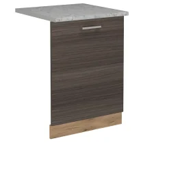 Vicco Panneau de lave-vaisselle Gris noble 60cm , PT Marbre