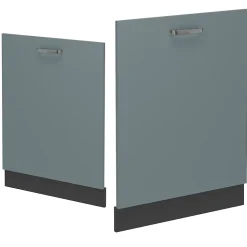 Vicco Panneau de lave-vaisselle Bleu-gris 60cm sans PT