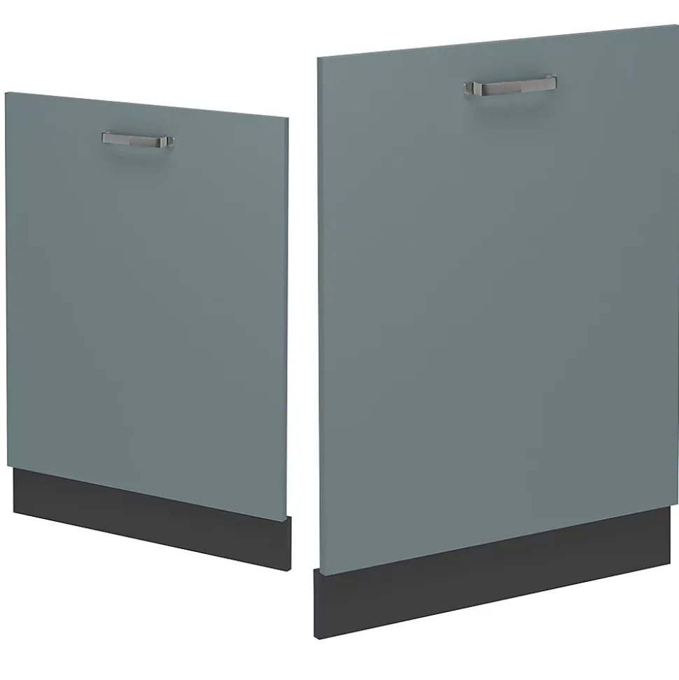 Vicco Panneau de lave-vaisselle Bleu-gris 60cm sans PT