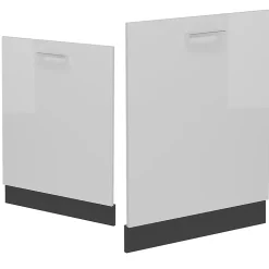 Vicco Panneau de lave-vaisselle Blanc Haute brillance 60cm sans PT